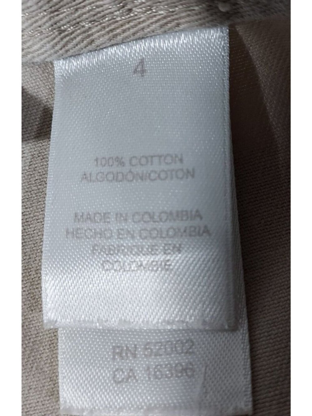 Shorts Liz Claiborne Khaki 100% Cotton Golf Size 4 Beach Boat - Picture 11 of 12